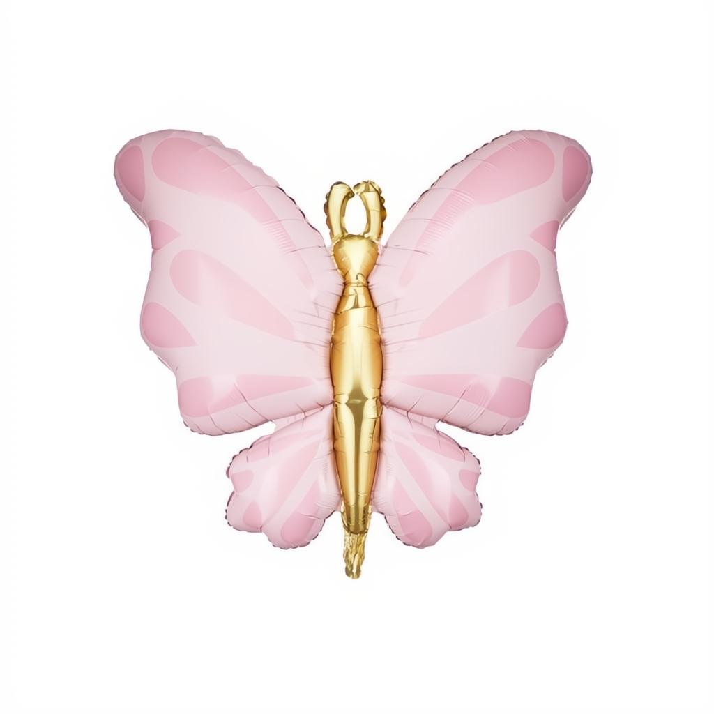 Folienballon Schmetterling, 69x69 cm, rosa PartyDeco 1 fiestastore