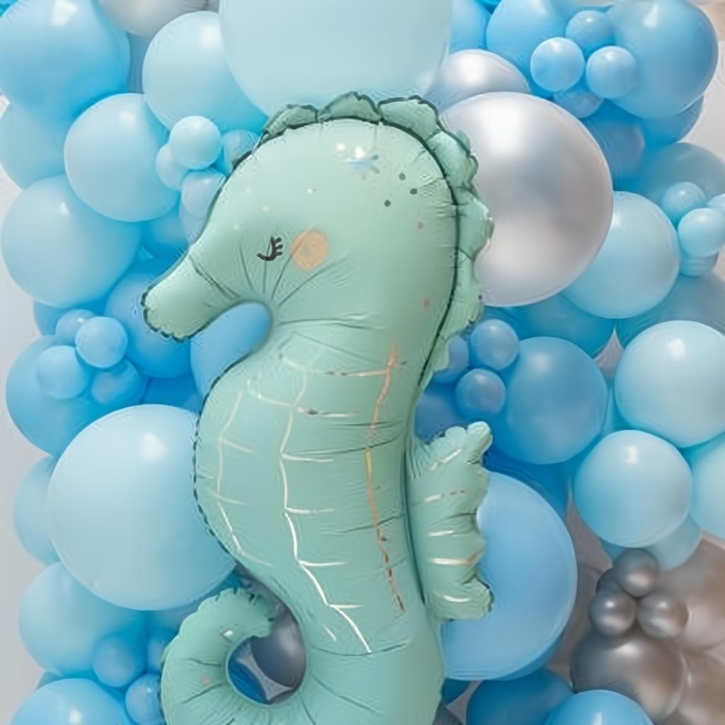 Folienballon Seepferdchen, 47x98 cm Folienballons PartyDeco 4 fiestastore