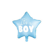 Folienballon Stern - It's a boy, 48cm, hellblau PartyDeco 1 fiestastore