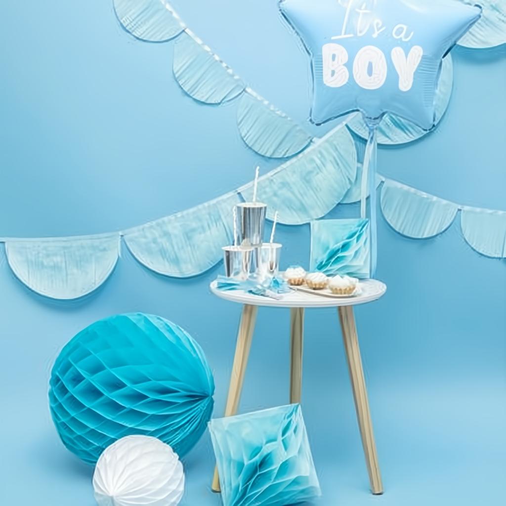 Folienballon Stern - It's a boy, 48cm, hellblau PartyDeco 3 fiestastore