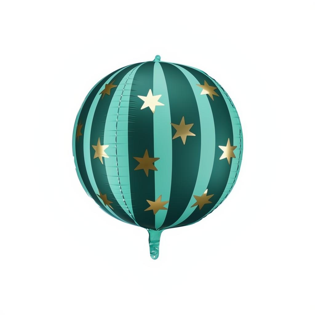 Folienballon Sternenkugel, 75 cm, grün Gemischte Farbe PartyDeco 1 fiestastore