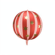 Folienballon Sternenkugel, 75 cm, rot Gemischte Farbe PartyDeco 1 fiestastore