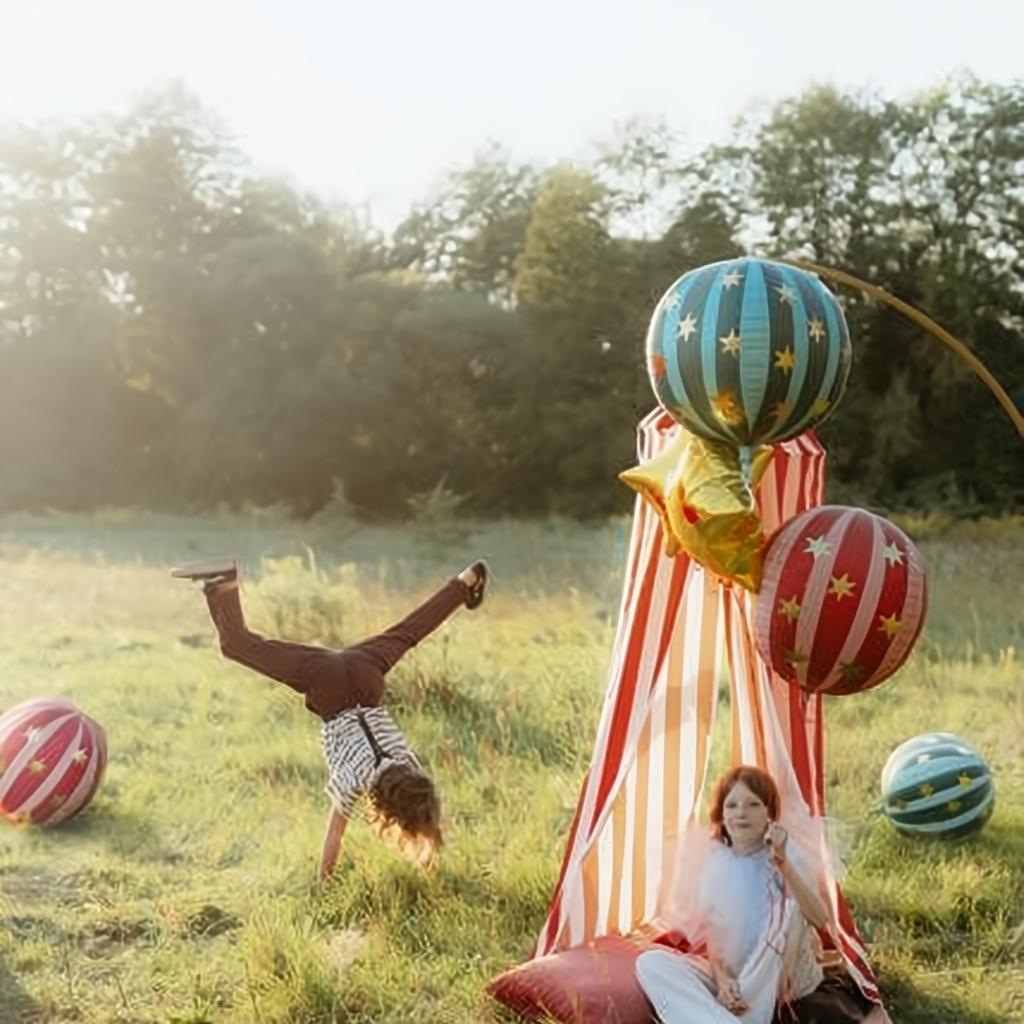 Folienballon Sternenkugel, 75 cm, rot Gemischte Farbe PartyDeco 2 fiestastore