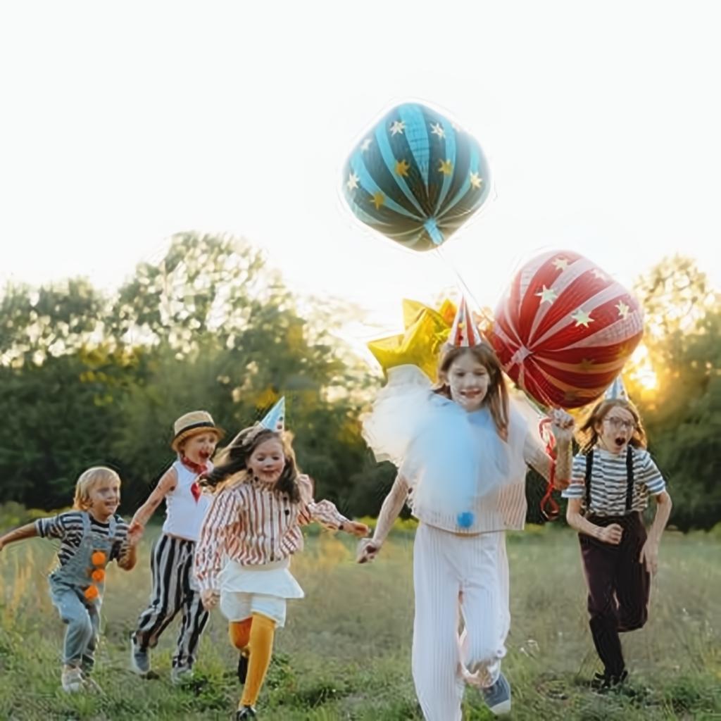 Folienballon Sternenkugel, 75 cm, rot Gemischte Farbe PartyDeco 6 fiestastore