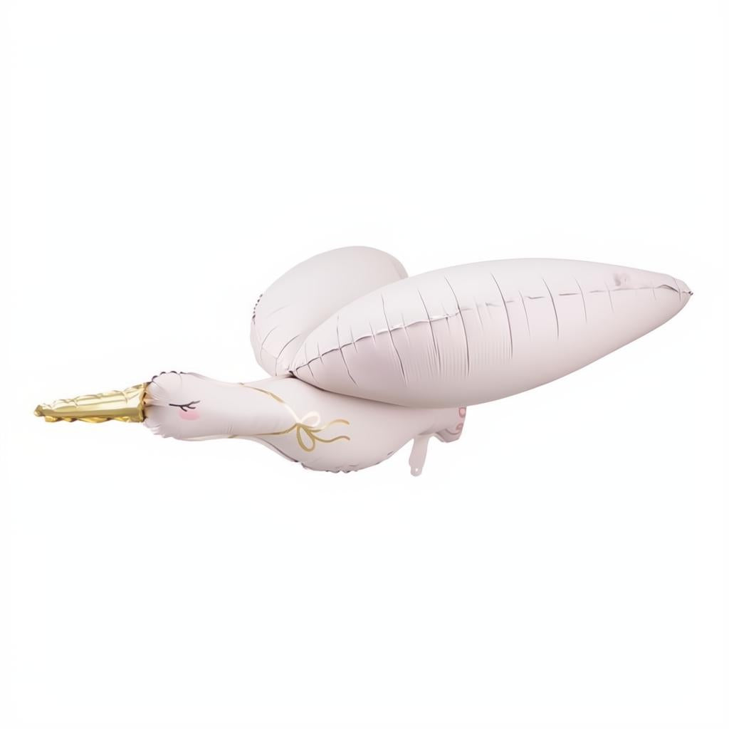 Folienballon Storch, 103x60 cm, hellrosa PartyDeco 1 fiestastore