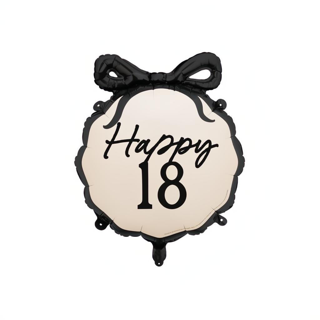 Folienballon Tablette Happy ''18'', 47.5x45 cm PartyDeco 1 fiestastore