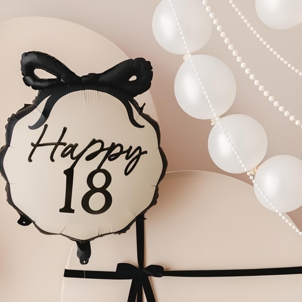 Folienballon Tablette Happy ''18'', 47.5x45 cm PartyDeco 2 fiestastore