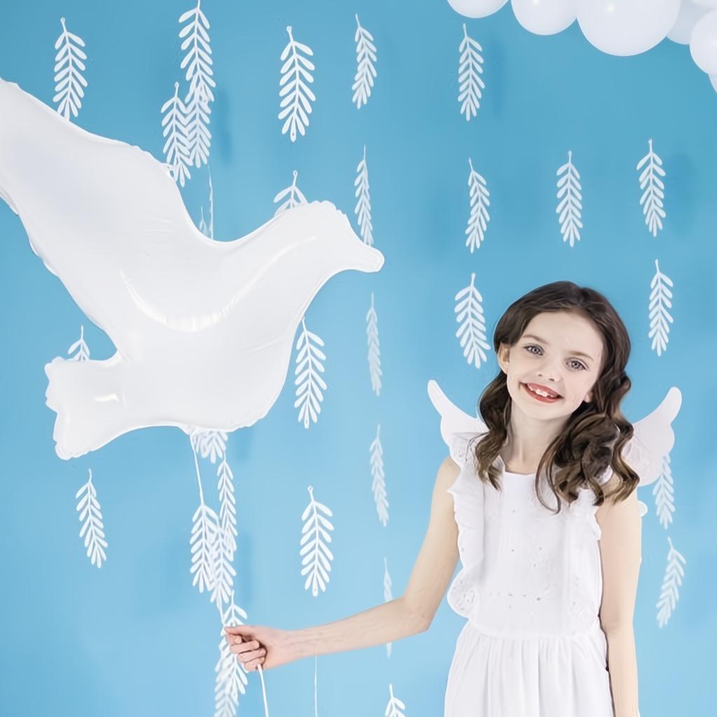 Folienballon Taube, weiss, 77x66cm PartyDeco 2 fiestastore