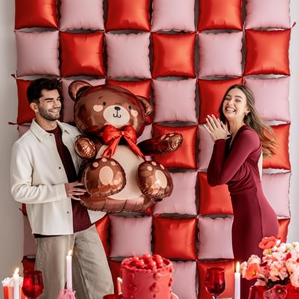 Folienballon Teddybär, 75x84cm Gemischte Farbe PartyDeco 2 fiestastore