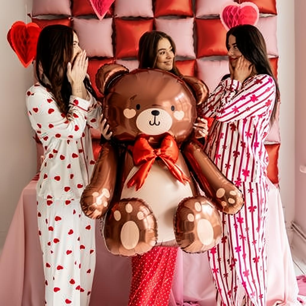 Folienballon Teddybär, 75x84cm Gemischte Farbe PartyDeco 5 fiestastore