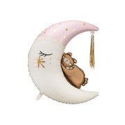 Folienballon Teddybär auf dem Mond, 80x98 cm PartyDeco 1 fiestastore