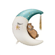 Folienballon Teddybär auf dem Mond, 80x98 cm PartyDeco 1 fiestastore