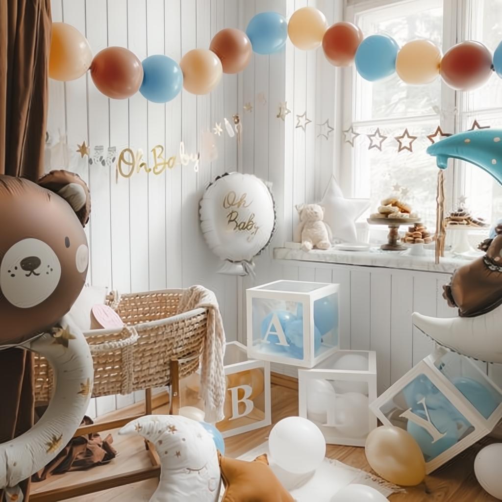 Folienballon Teddybär auf dem Mond, 80x98 cm PartyDeco 3 fiestastore