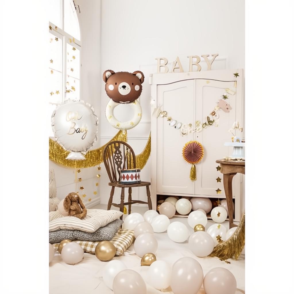Folienballon Teddybär Rassel, 61x88 cm PartyDeco 3 fiestastore