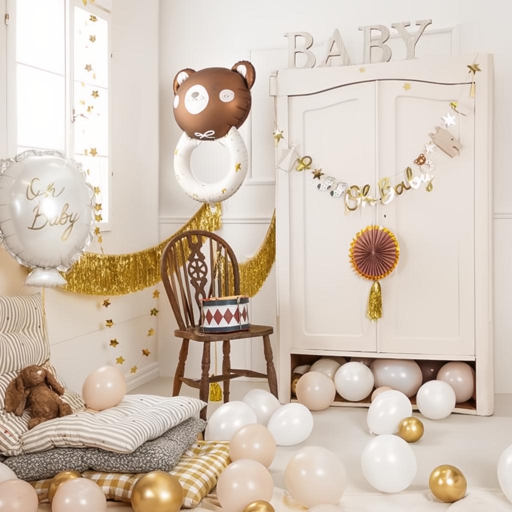 Folienballon Teddybär Rassel, 61x88 cm PartyDeco 6 fiestastore