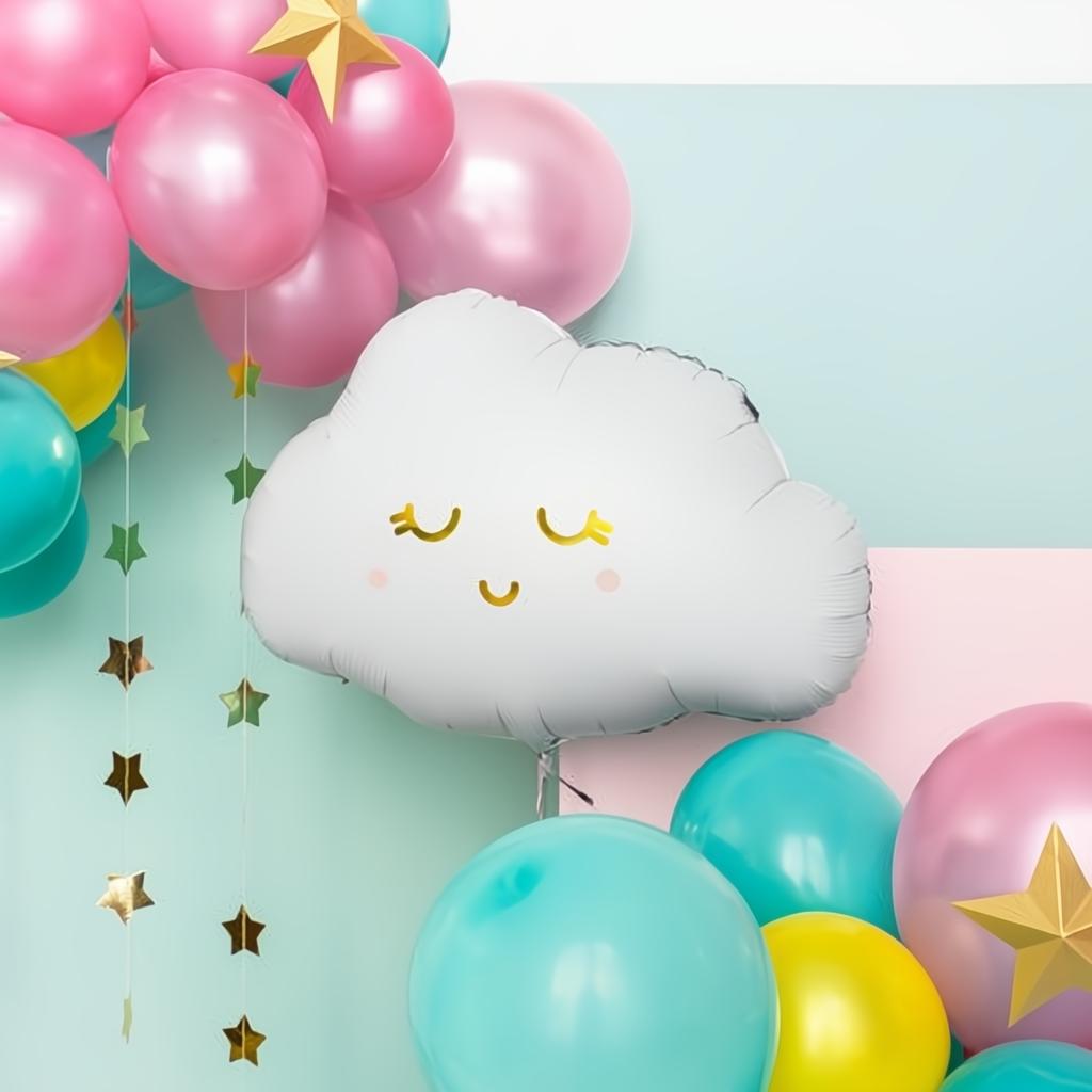 Folienballon Wolke, 51x35,5cm PartyDeco 2 fiestastore