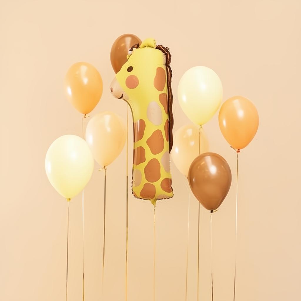 Folienballon Ziffer 1 - Giraffe, 48x96 cm PartyDeco 2 fiestastore