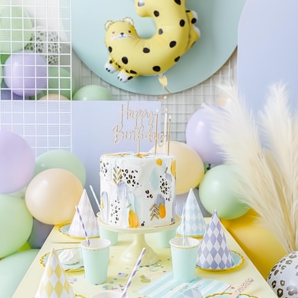 Folienballon Ziffer 3 - Gepard, 72.5x109 cm PartyDeco 5 fiestastore
