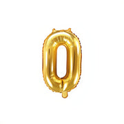 Folienballon Ziffer 35cm, gold PartyDeco 1 fiestastore