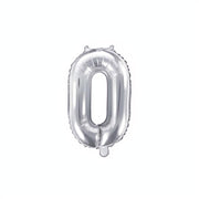 Folienballon Ziffer 35cm, silber PartyDeco 1 fiestastore