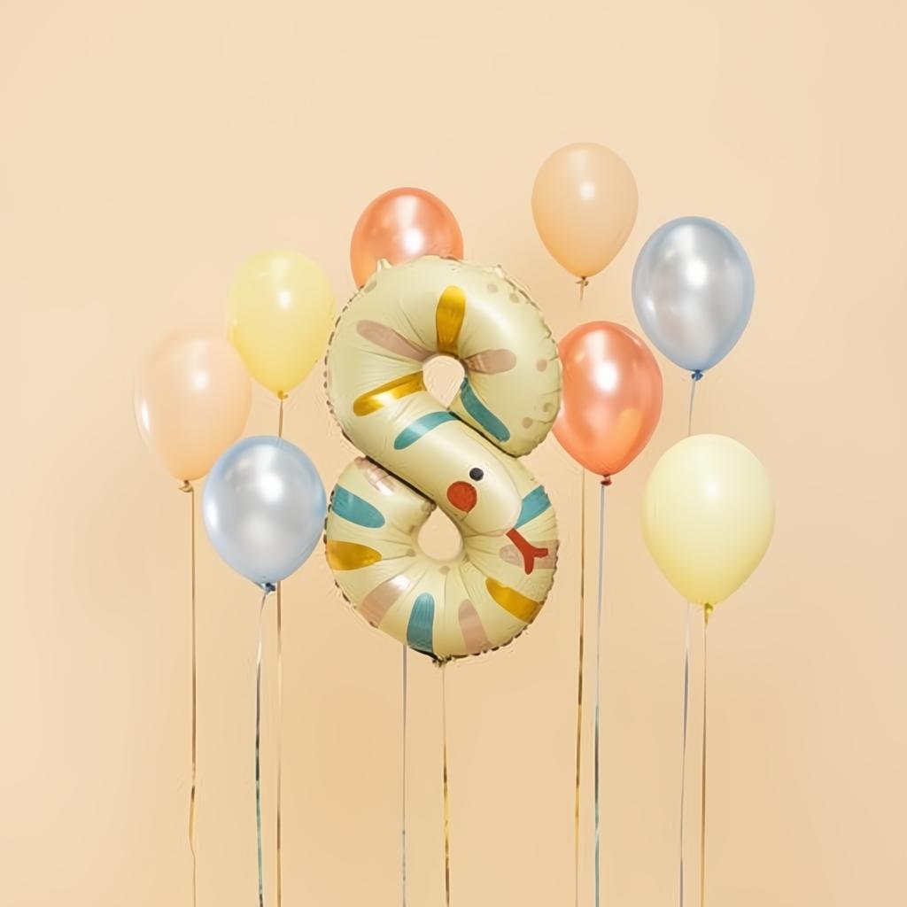 Folienballon Ziffer 8 - Schlange, 51x86 cm PartyDeco 2 fiestastore