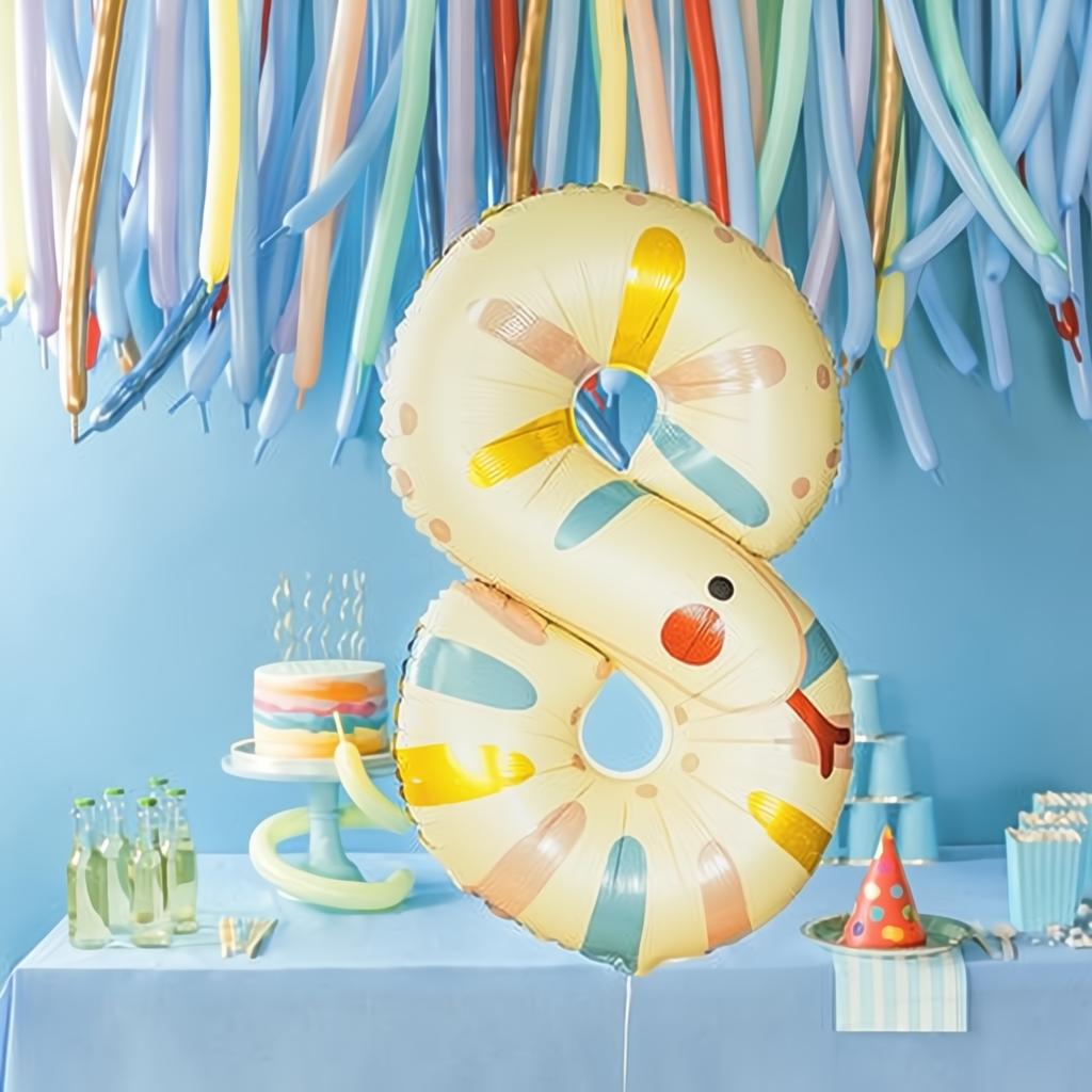 Folienballon Ziffer 8 - Schlange, 51x86 cm PartyDeco 3 fiestastore