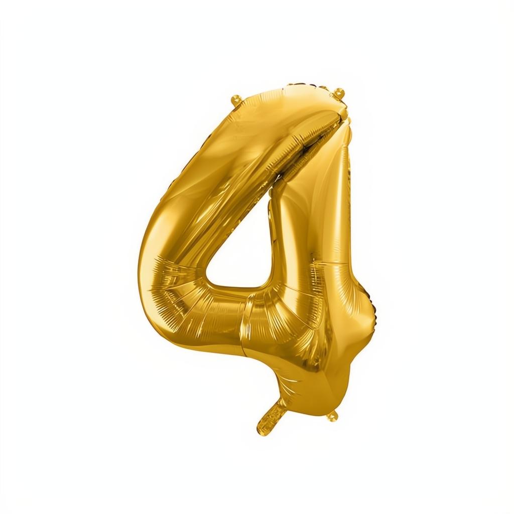 Folienballon Ziffer 86cm, Gold PartyDeco 5 fiestastore
