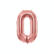 Folienballon Ziffer 86cm, Roségold PartyDeco 1 fiestastore