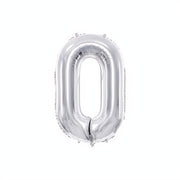Folienballon Ziffer 86cm, Silber PartyDeco 1 fiestastore