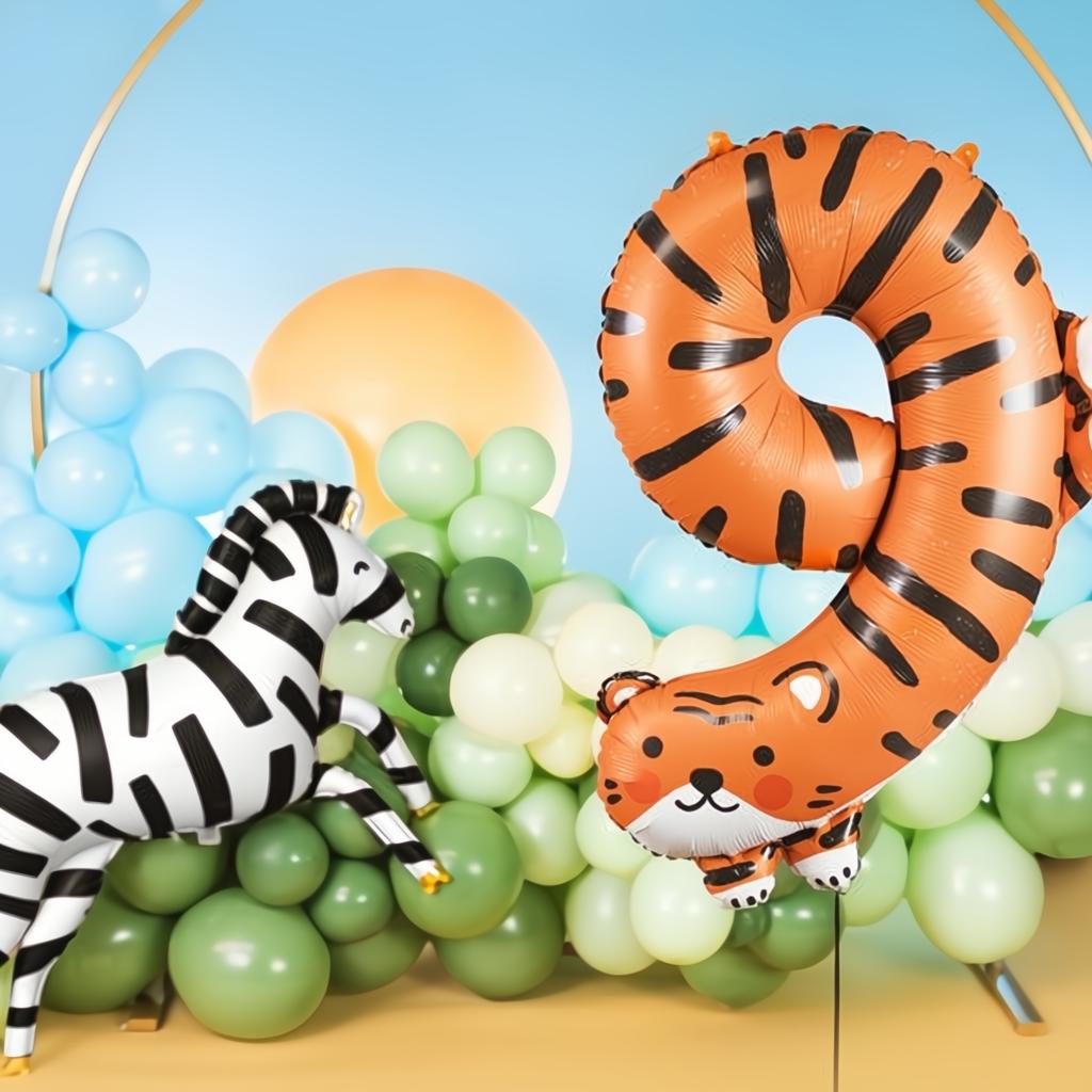 Folienballon Ziffer 9 - Tiger, 64x87 cm PartyDeco 4 fiestastore