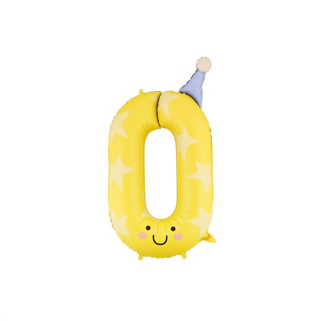 Folienballon Ziffer Kinderparty PartyDeco 1 fiestastore