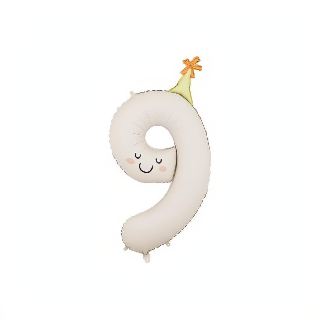 Folienballon Ziffer Kinderparty PartyDeco 10 fiestastore