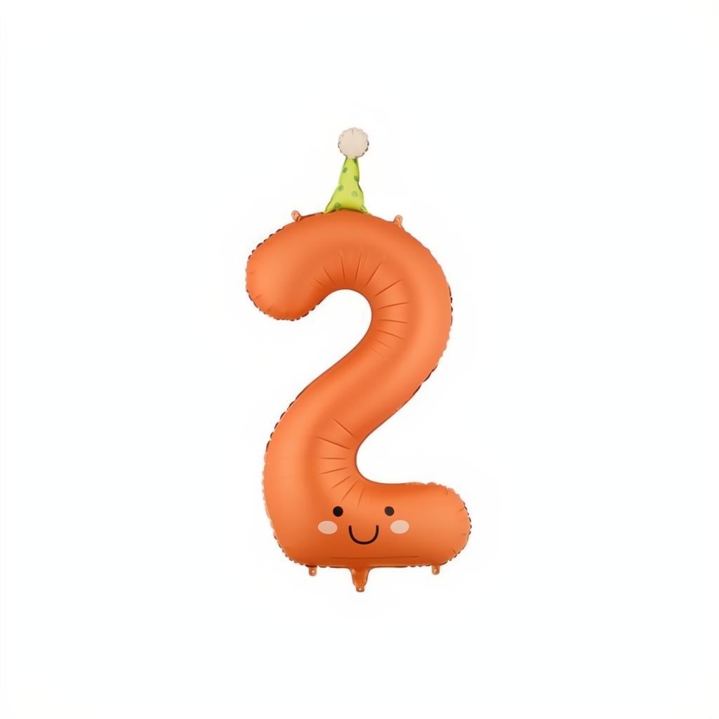 Folienballon Ziffer Kinderparty PartyDeco 3 fiestastore