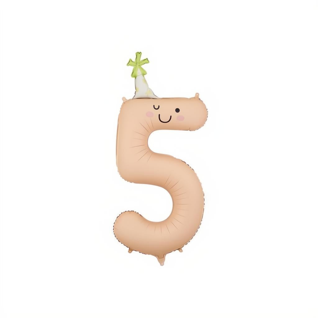 Folienballon Ziffer Kinderparty PartyDeco 6 fiestastore