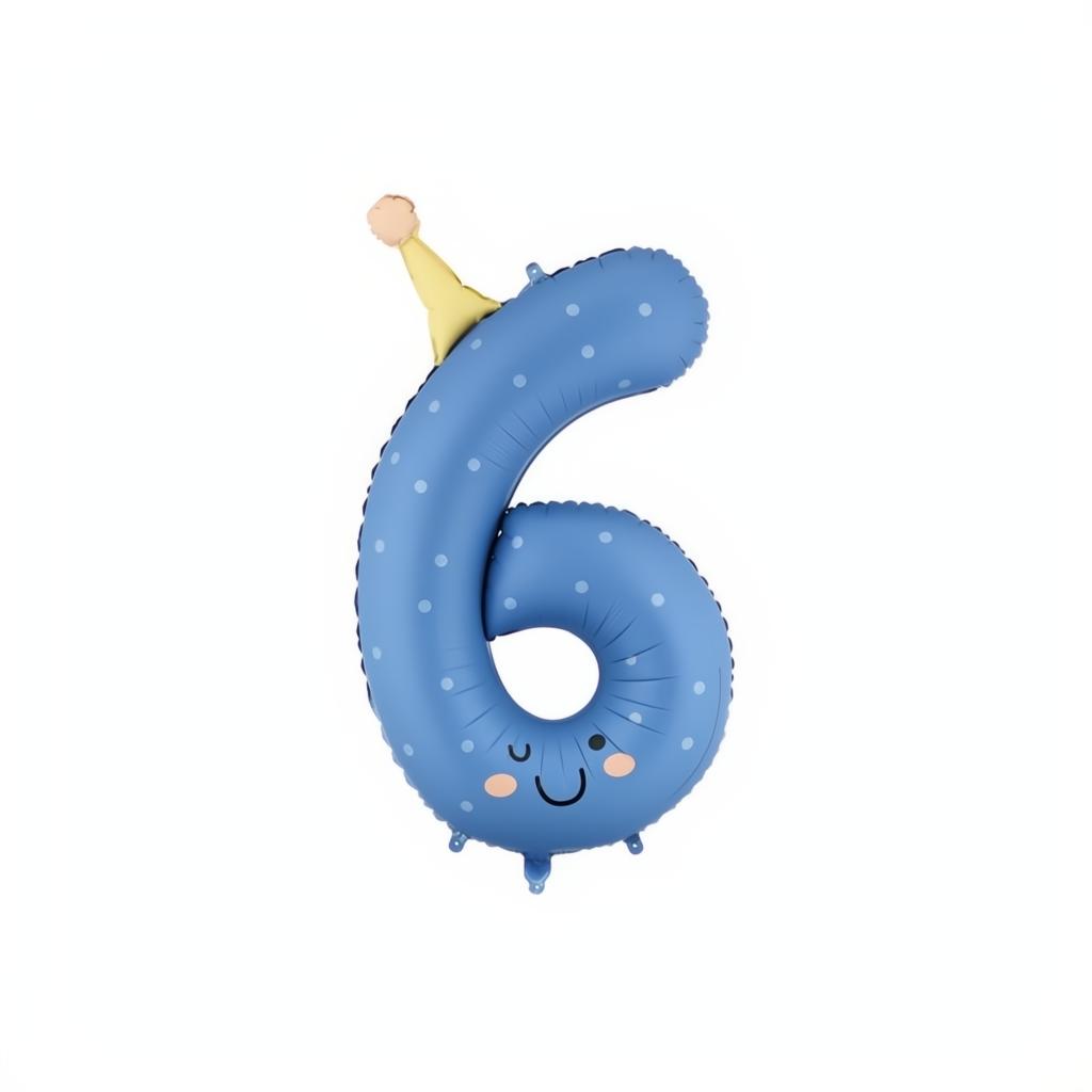Folienballon Ziffer Kinderparty PartyDeco 7 fiestastore
