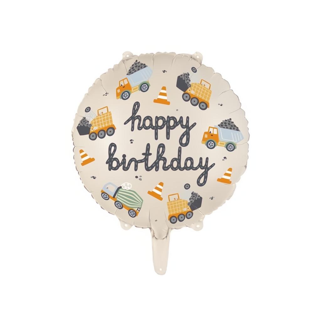 Folienluftballon Baufahrzeuge, 45 cm Gemischte Farbe PartyDeco 1 fiestastore