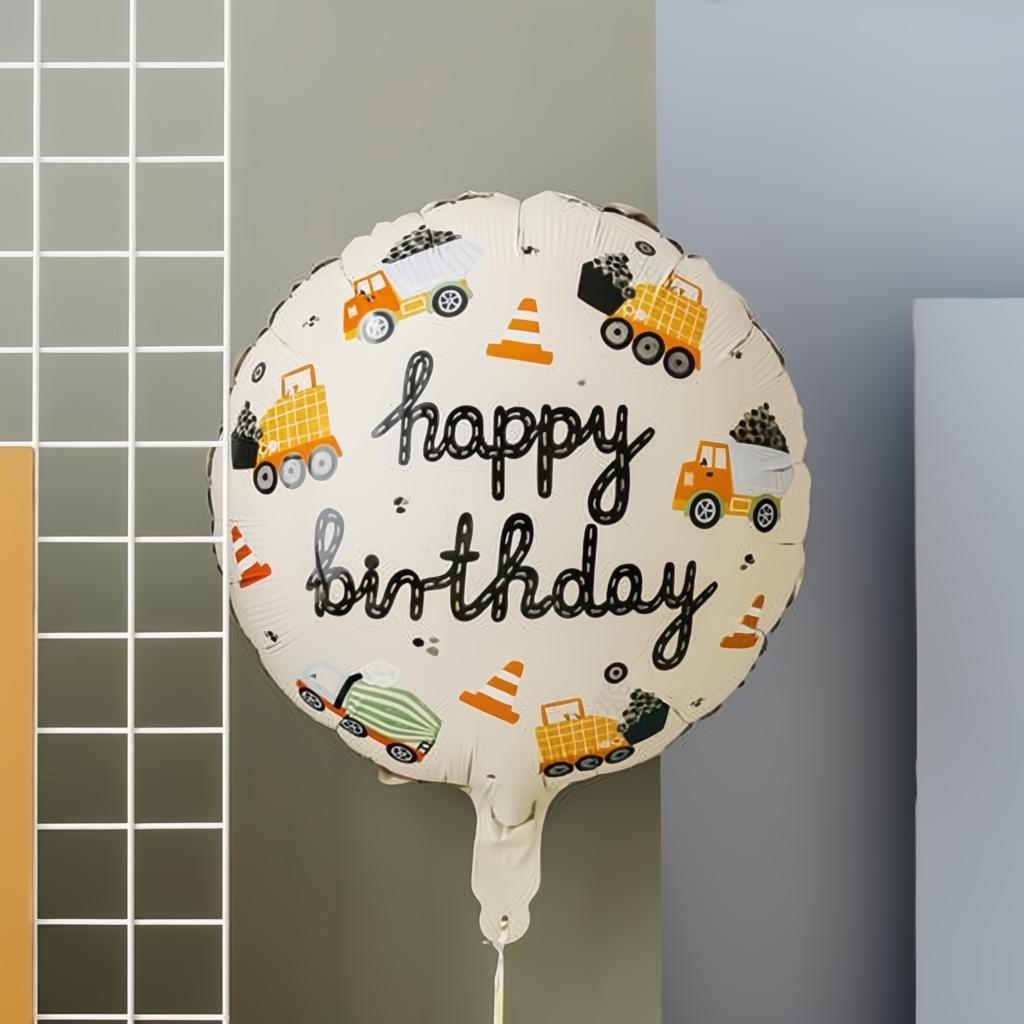 Folienluftballon Baufahrzeuge, 45 cm Gemischte Farbe PartyDeco 3 fiestastore