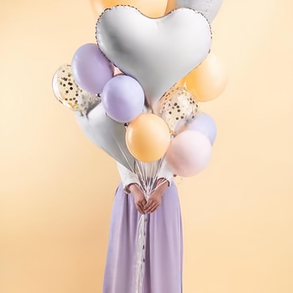 Folienluftballon Herz, 75x64,5 cm, weiss PartyDeco 5 fiestastore