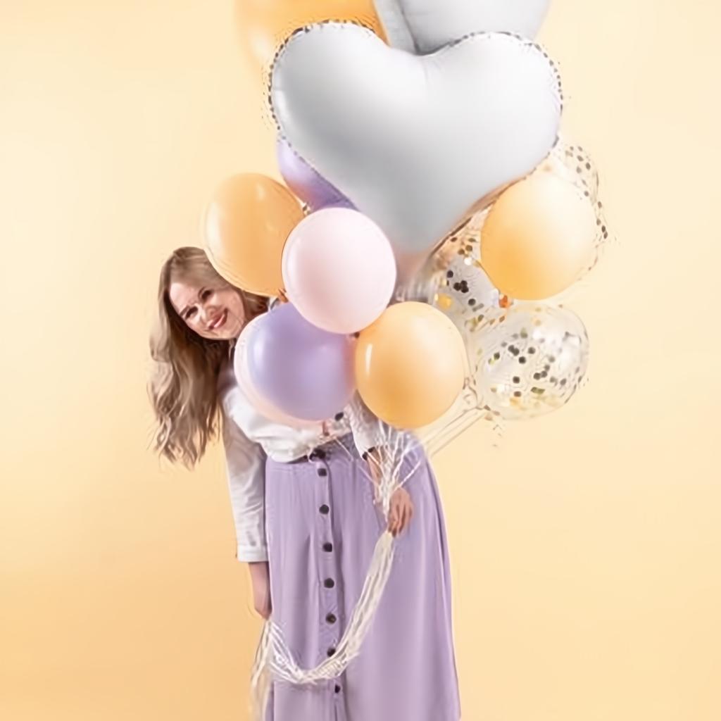 Folienluftballon Herz, 75x64,5 cm, weiss PartyDeco 7 fiestastore