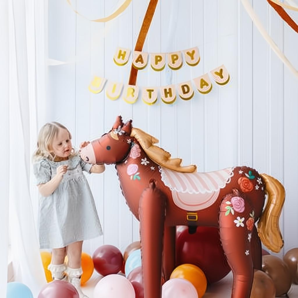 Folienluftballon Pferd, 110 x 126 cm Geburtstag PartyDeco 2 fiestastore