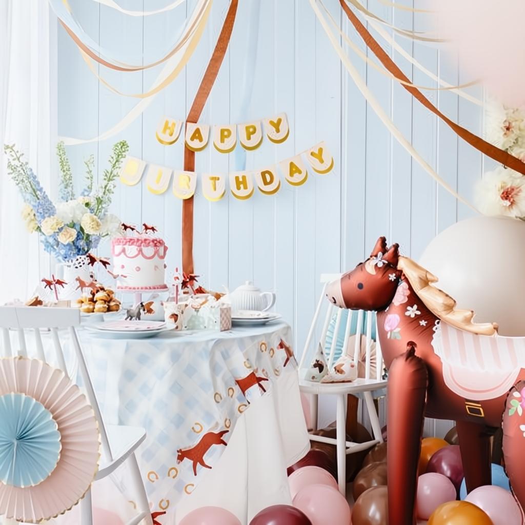 Folienluftballon Pferd, 110 x 126 cm Geburtstag PartyDeco 3 fiestastore