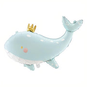 Folienluftballon Wal, 93x60 cm, himmelblau PartyDeco 1 fiestastore