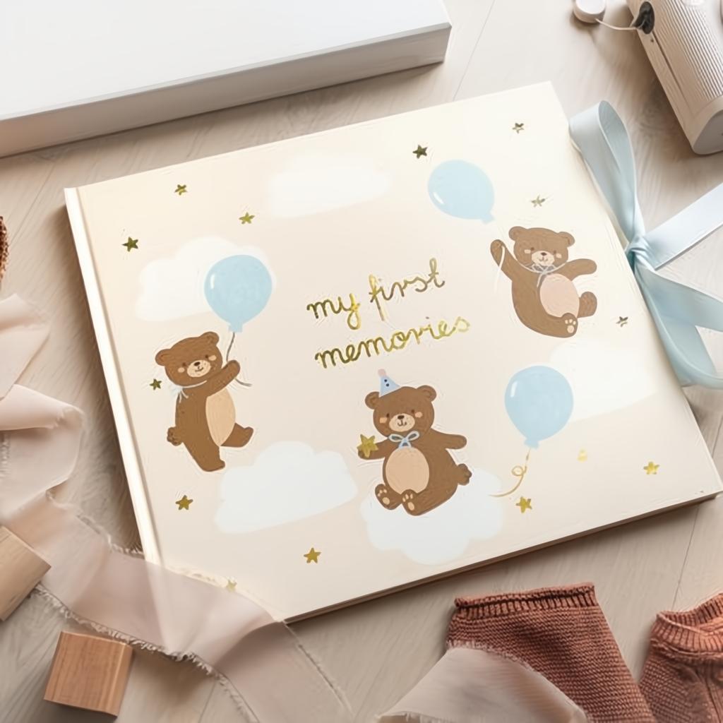 Fotoalbum Teddybär, 28x25 cm, 50 Seiten Gästebücher / Alben PartyDeco 3 fiestastore