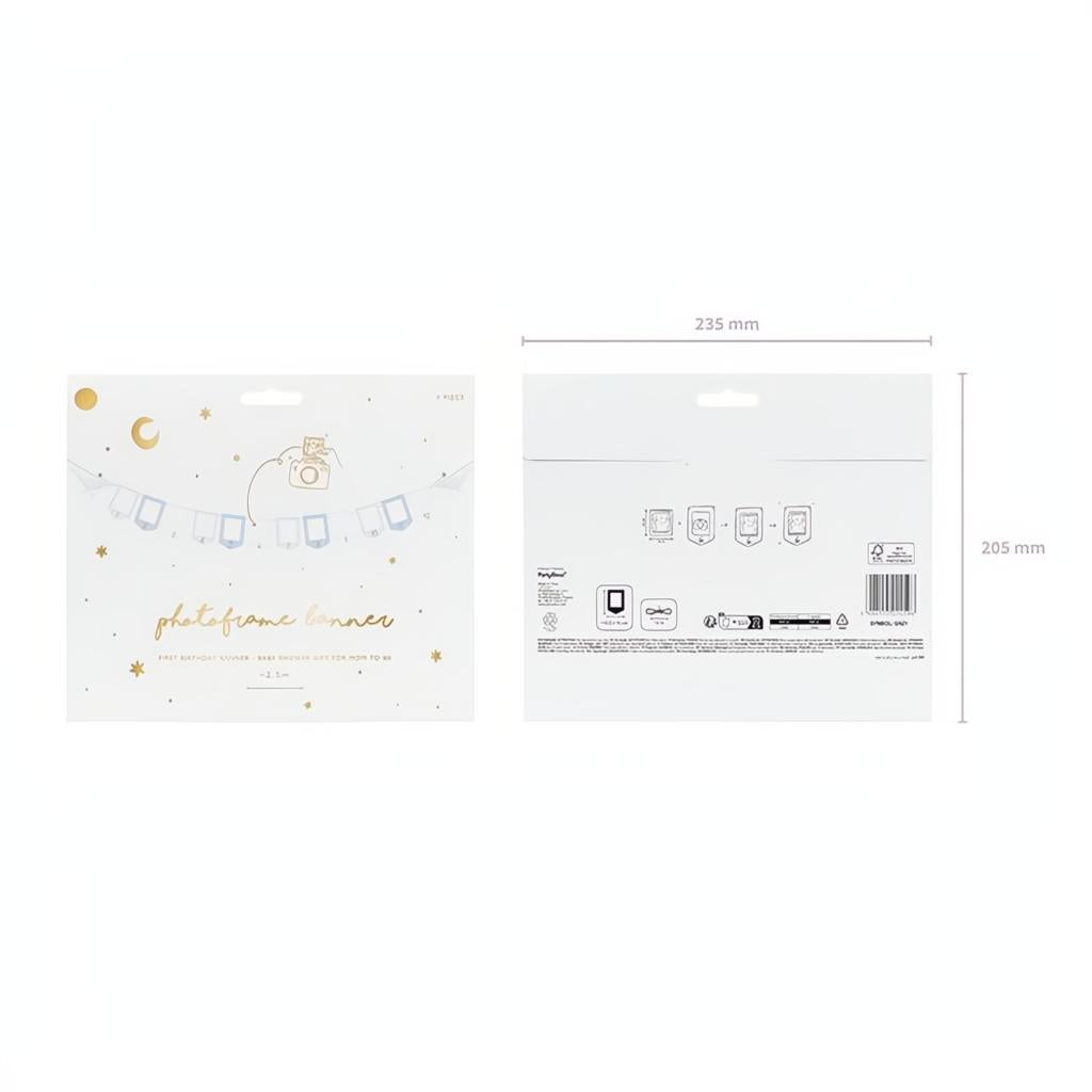 Fotogirlande - Walfisch 10.5 x 15 cm PartyDeco 5 fiestastore