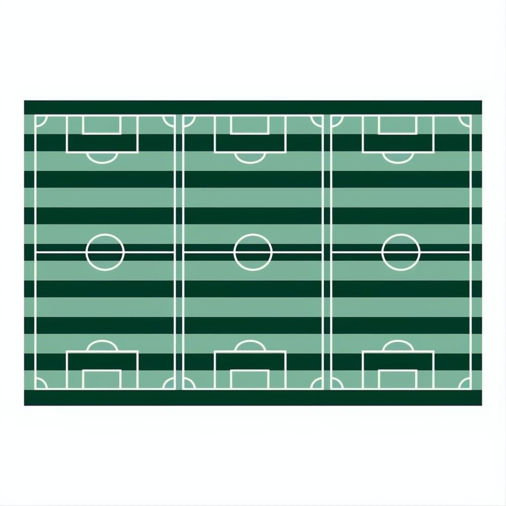 Fussballfeld-Tischdecke, 120x180cm Party-Tischdecken / Skirtings PartyDeco 1 fiestastore