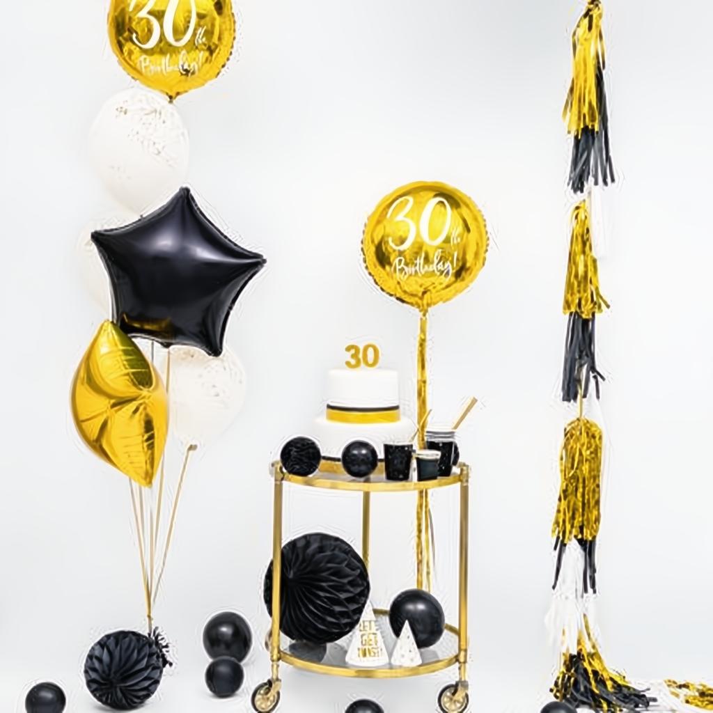 Geburtstagskerze Zahl 9, gold PartyDeco 6 fiestastore