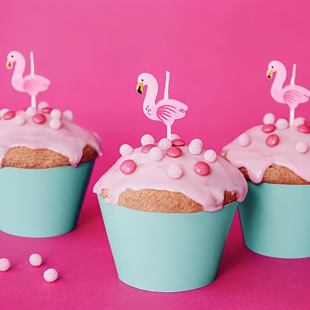 Geburtstagskerzen Flamingos Geburtstagskerzen PartyDeco 2 fiestastore