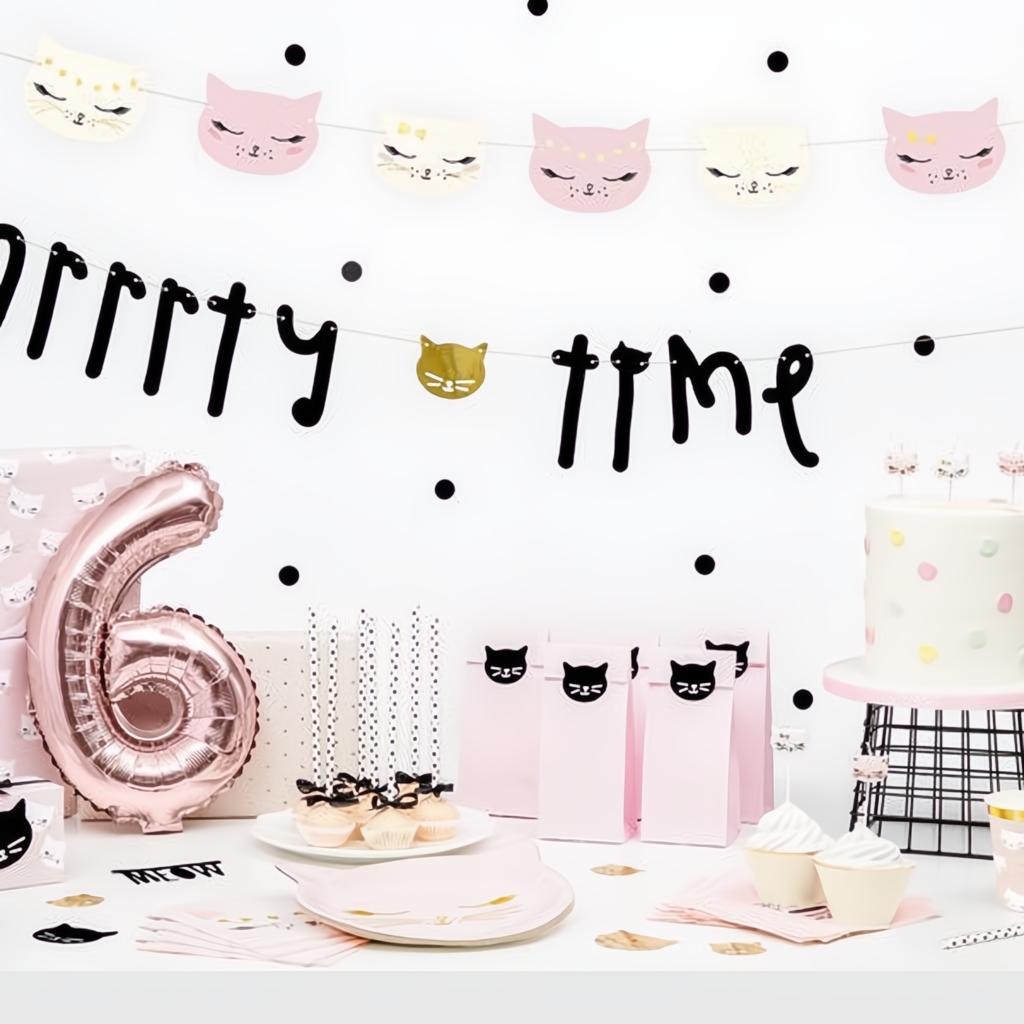 Geschenkpapier Kätzchen, 70x200cm Geschenkpapiere PartyDeco 5 fiestastore
