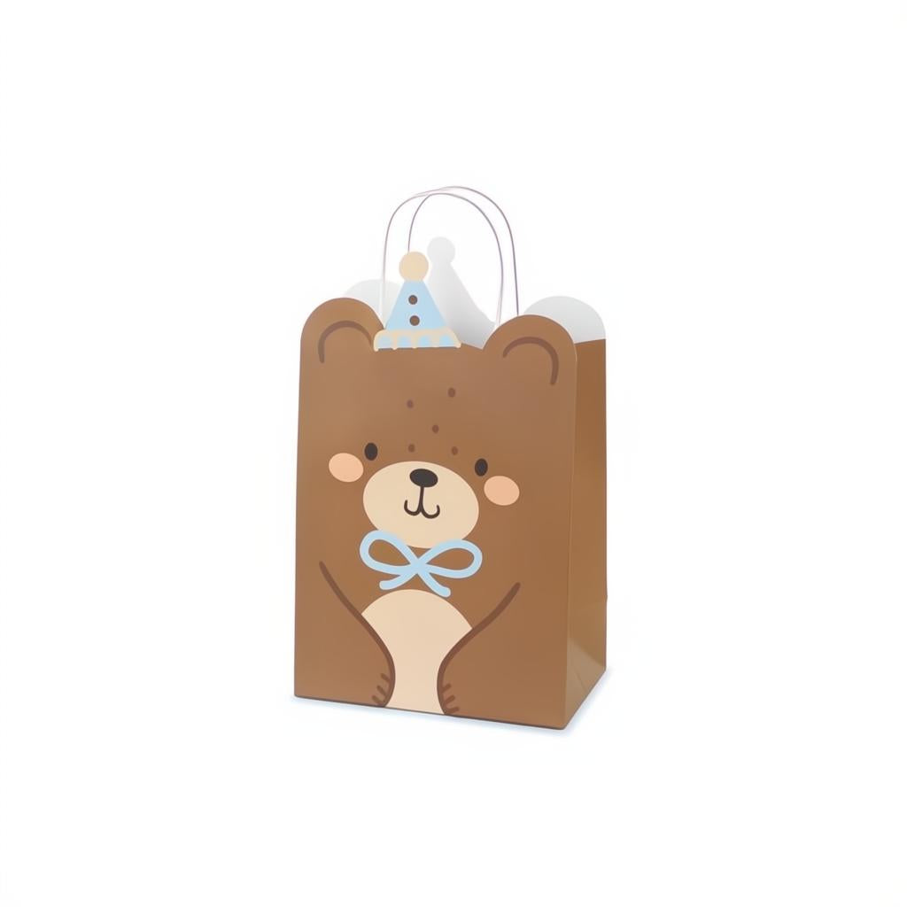 Geschenktasche Teddybär, 18x29x10.5 cm Geschenktüten und -schachteln PartyDeco 1 fiestastore