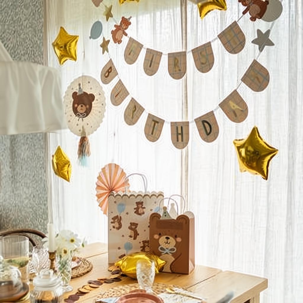 Geschenktasche Teddybär, 18x29x10.5 cm Geschenktüten und -schachteln PartyDeco 3 fiestastore